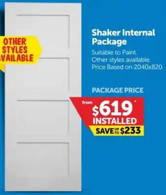 Doors Plus Shaker Internal Package offer