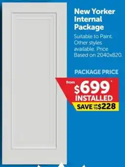 Doors Plus New Yorker Internal Package offer