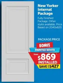 Doors Plus New Yorker Internal Package offer