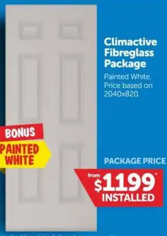 Doors Plus Climactive Fibreglass Package offer
