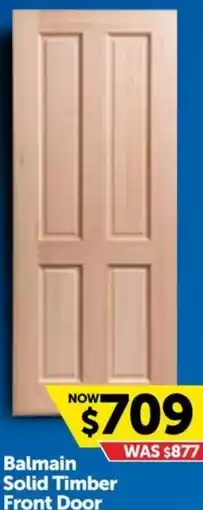 Doors Plus Balmain Solid Timber Front Door offer