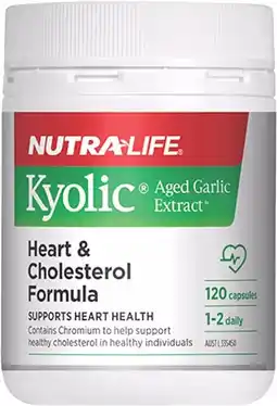 healthylife Nutra-Life Kyolic Aged Garlic Extract Heart & Cholesterol 120 Capsules offer