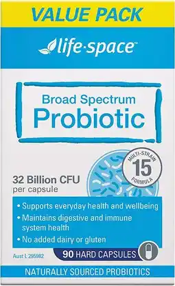 healthylife Life-Space Broad Spectrum Probiotic 90 Capsules offer