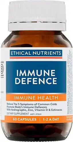 healthylife Ethical Nutrients Immune Defence 60 Capsules offer