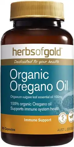 healthylife Herbs of Gold Organic Oregano Oil 60 Capsules offer