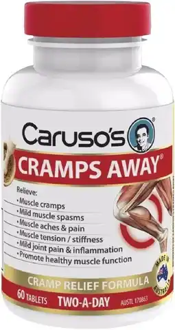 healthylife Caruso’s Natural Health Cramps Away 60 Tablets offer