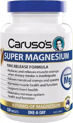 healthylife Caruso’s  Natural Health Super Magnesium 120 Tablets offer