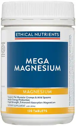 healthylife Ethical Nutrients Mega Magnesium 120 Tablets offer