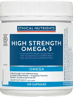 healthylife Ethical Nutrients High Strength Omega-3 120 Capsules offer