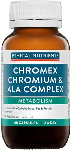 healthylife Ethical Nutrients Chromex Chromium & ALA Complex 60 Capsules offer