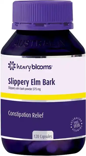 healthylife Henry Blooms Slippery Elm Bark 375mg 120 Capsules offer