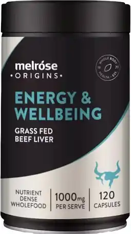 healthylife Melrose Origins Organ Meat Energy & Wellbeing 120 Capsules offer