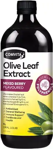 healthylife Comvita Olive Leaf Extract Mixed Berry 1 Litre offer