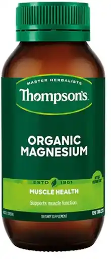 healthylife Thompsons Organic Magnesium
120 Tablets offer
