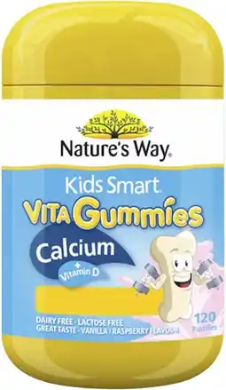 healthylife Natures Way Kids Smart Vita Gummies Calcium + Vitamin D 120 Pack offer