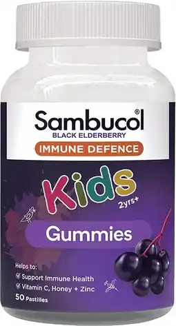 healthylife Sambucol Kids Immune Defence Gummies 50 Pack offer