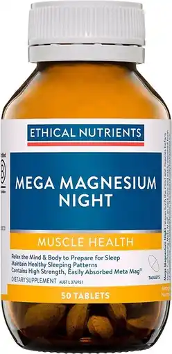 healthylife Ethical Nutrients Mega Magnesium Night 50 Tablets offer