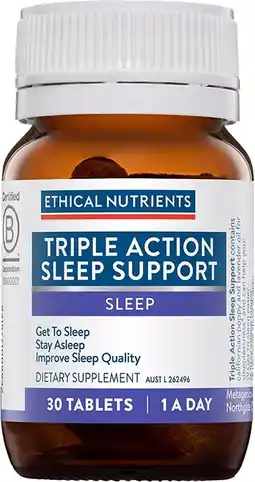 healthylife Ethical Nutrients Triple Action Sleep Support 30 Tablets offer