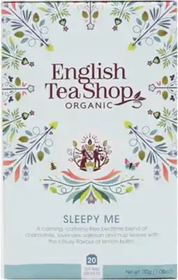 healthylife English Tea Shop Organic Wellness Tea Sleepy Me 6x20pc offer