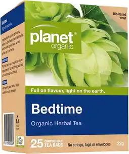 healthylife Planet Organic Bedtime Tea 25 Tea Bags offer