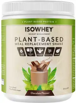 healthylife IsoWhey Plant-Based Meal Replacement Shake Chocolate 550g offer