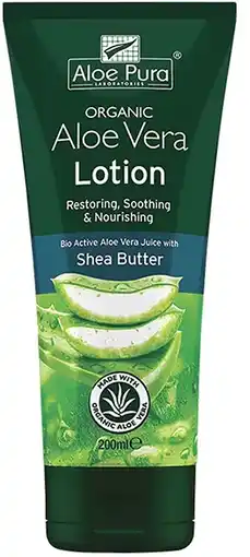 healthylife Aloe Pura Aloe Vera Lotion with Shea Butter 200ml offer