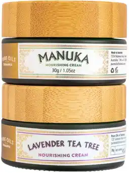 healthylife Pure Oils of Tasmania Double Cream Gift Set - Lavender Tea Tree + Manuka offer