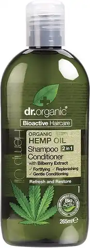 healthylife Dr Organic Hemp Oil 2 In 1 Shampoo & Conditioner 265ml offer
