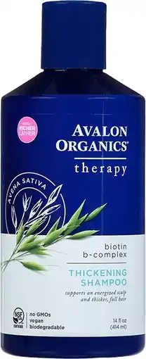 healthylife Avalon Organics Biotin B Complex Thickening Shampoo 400mL offer