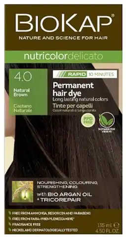 healthylife Biokap Nutricolor Delicato Rapid 4.0 Natural Brown offer
