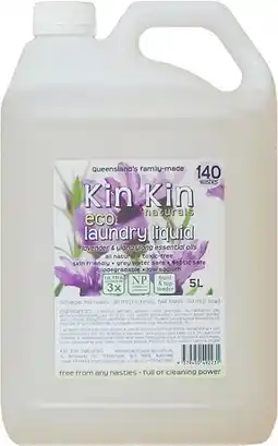 healthylife Kin Kin Naturals Eco Laundry Liquid 5L varieties offer
