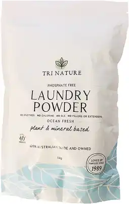 healthylife Tri Nature Laundry Powder Ocean Fresh 1kg offer