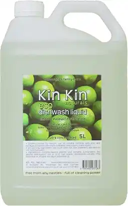healthylife Kin Kin Naturals Eco Dishwash Liquid Lime and Eucalyptus 5L offer