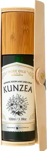 healthylife Pure Oils of Tasmania Kunzea Room and Linen Spray in Bamboo Box 100ml offer