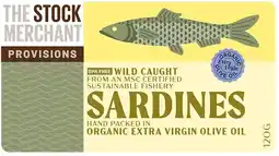 healthylife The Stock Merchant MSC Sardines in Extra Virgin Olive Oil 120g offer