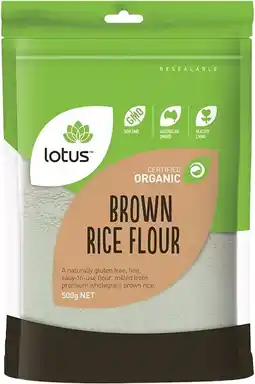 healthylife Lotus Organic Brown Rice Flour 500g offer