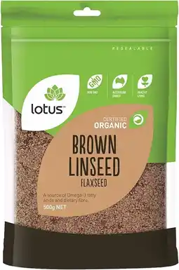healthylife Lotus Organic Linseed (Flaxseed) 500g offer