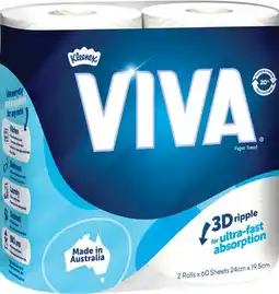 IGA Viva Paper Towel 2 Pack Selected Varieties offer
