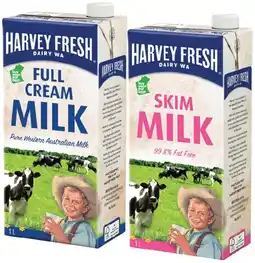 IGA Harvey Fresh Long Life Milk 1 Litre Selected Varieties offer