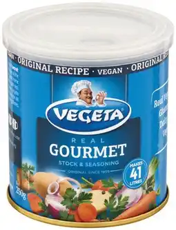 IGA Vegeta Real Gourmet Stock 250g or Chicken Stock 200g offer