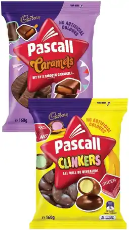 IGA Pascall Chocolate Share Bag 120β185g or Cadbury Bitesize 120β150g Selected Varieties offer
