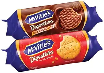 IGA McVitie’s Digestive Biscuits or Hobnobs Oat Snap Cookie 262‑355g Selected Varieties offer