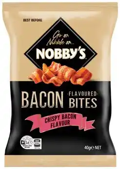 IGA Nobby’s Crispy Bacon Bites 40g or Pork Crackle 50g Selected Varieties offer