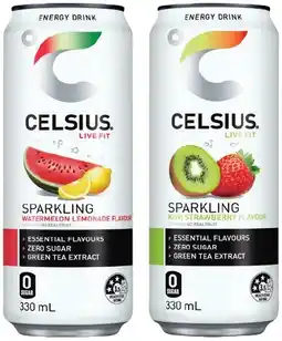 IGA Celsius Sparkling Energy Drink 330mL Selected Varieties offer