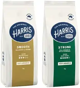 IGA Harris Coffee Beans or Ground Coffee 1kg Selected Varieties offer
