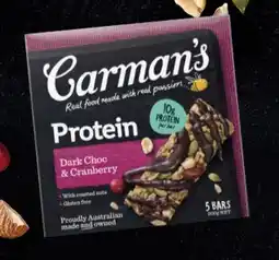 IGA Carman’s Protein Bars 5 Pack Selected Varieties offer