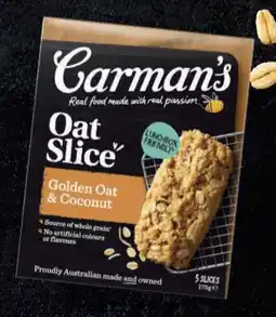 IGA Carman’s Oat Slice 5 Pack Selected Varieties offer