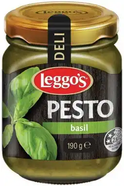 IGA Leggo’s Basil or Sundried Tomato Pesto 190g offer