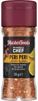 IGA MasterFoods My Muscle Chef Spice Blend Peri Peri 38g, Chimichurri 25g or Chipotle 40g offer