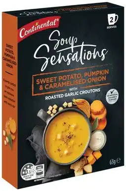 IGA Continental Soup Sensations 2 Serve Selected Varieties offer